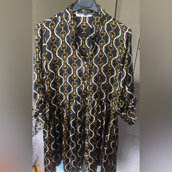 Zara chain scarf print dress. - Picture 3 of 8